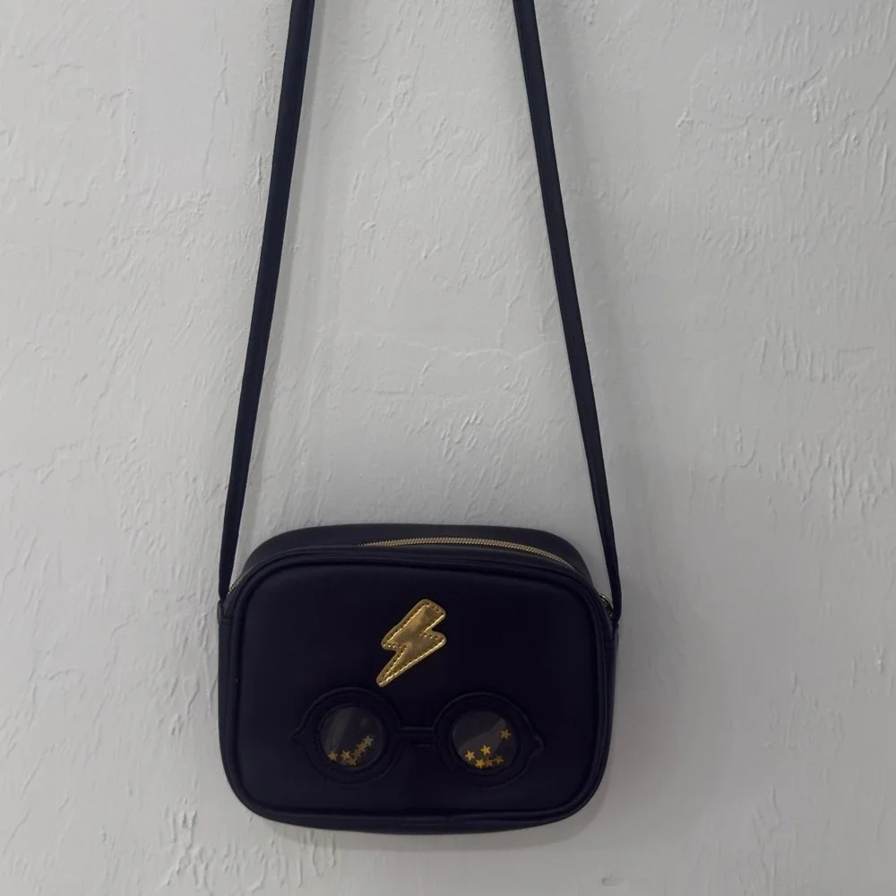Harry Potter Wizarding‎ World Black Crossbody Bag Lightning Bolt Star Confetti